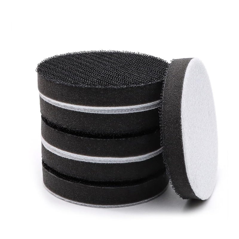 SIJDIEE 6 Pack Interface Pads, 3 Inch Hook and Loop Soft Density Sponge Cushion Buffer Backing Pad, Foam Sanding Interface Pads for Orbital Sander Automotive Woodworking Polishing - Image 1